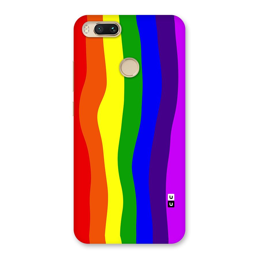 Rainbow Curves Back Case for Mi A1