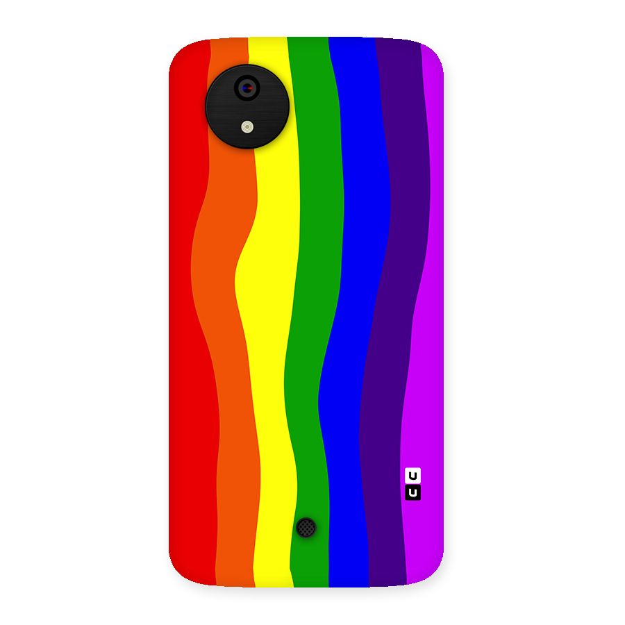 Rainbow Curves Back Case for Micromax Canvas A1
