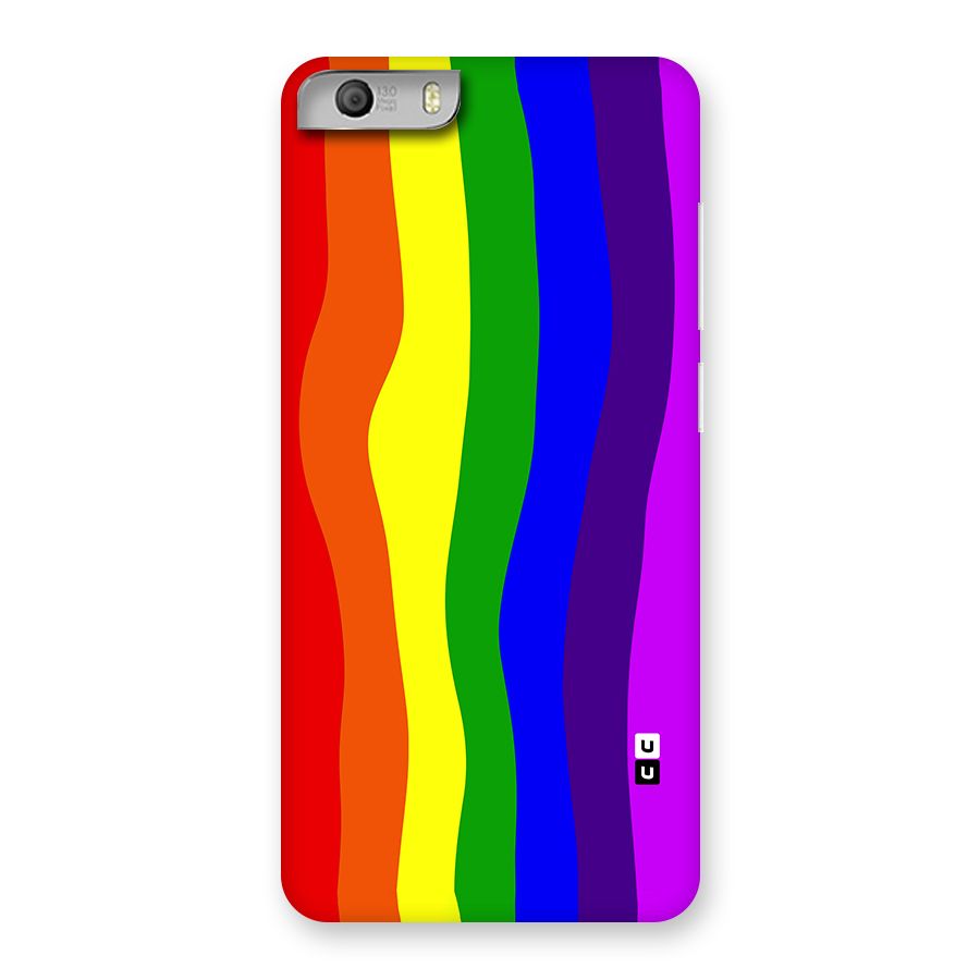 Rainbow Curves Back Case for Micromax Canvas Knight 2