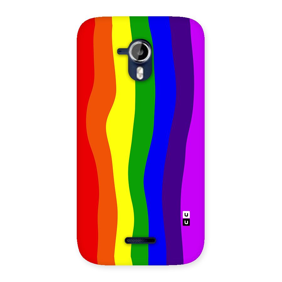Rainbow Curves Back Case for Micromax Canvas Magnus A117