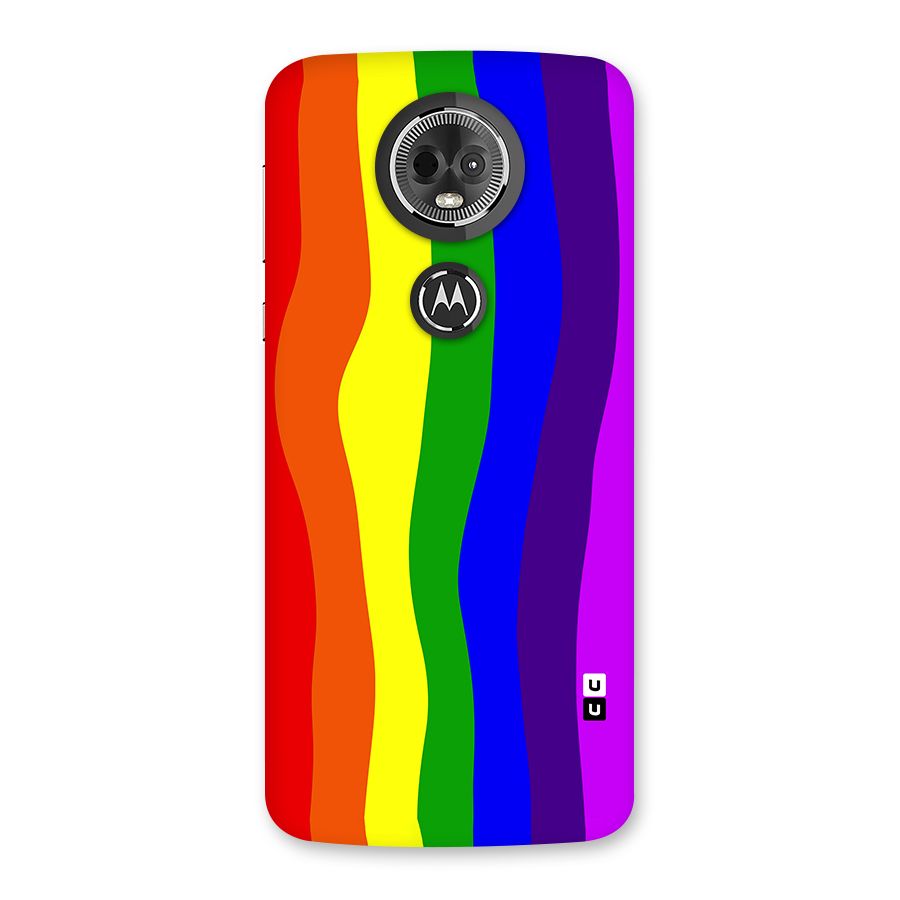 Rainbow Curves Back Case for Moto E5 Plus