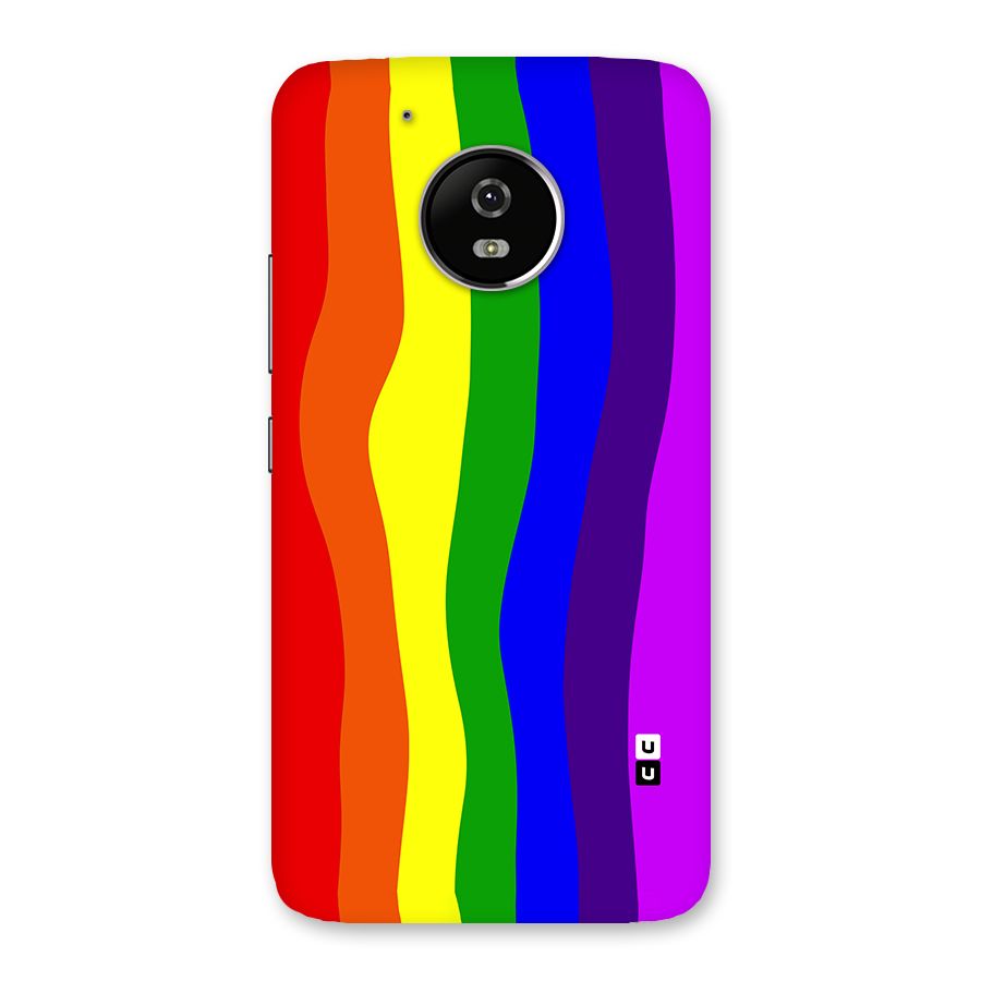 Rainbow Curves Back Case for Moto G5