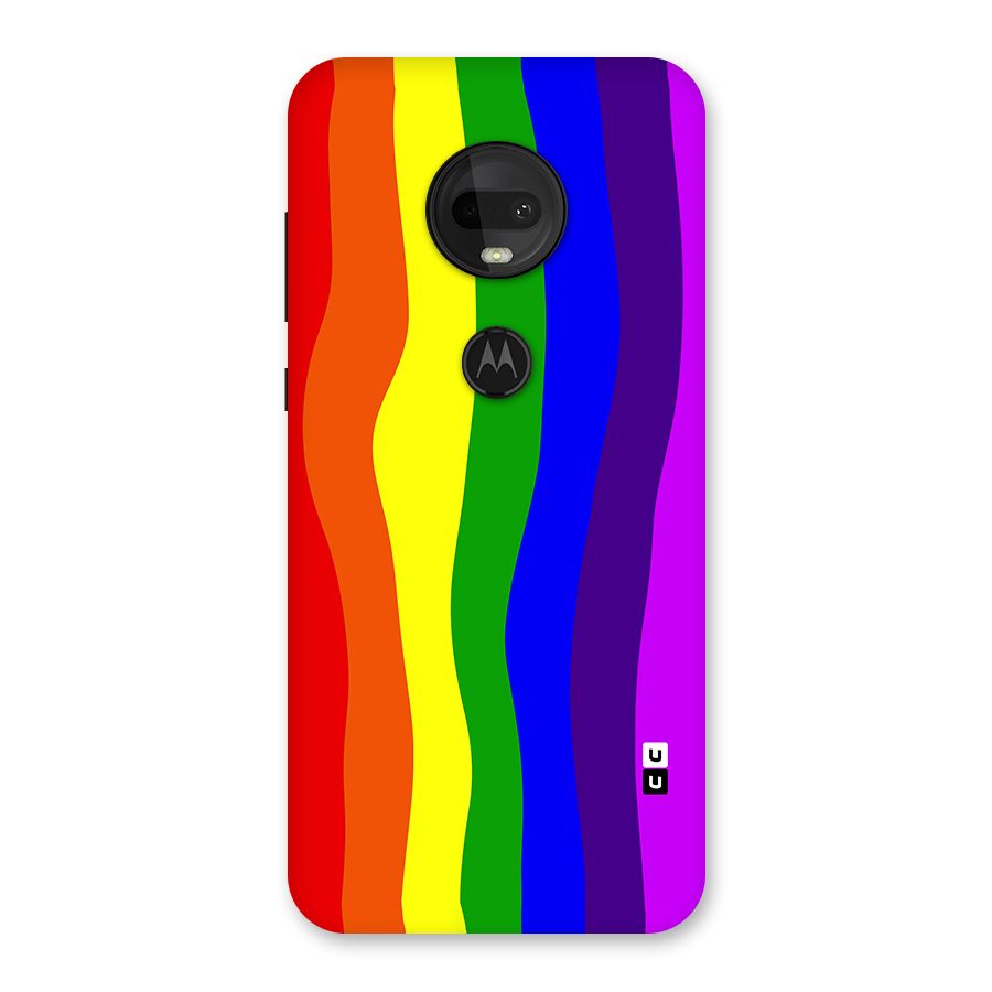 Rainbow Curves Back Case for Moto G7