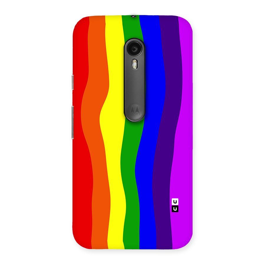 Rainbow Curves Back Case for Moto G Turbo