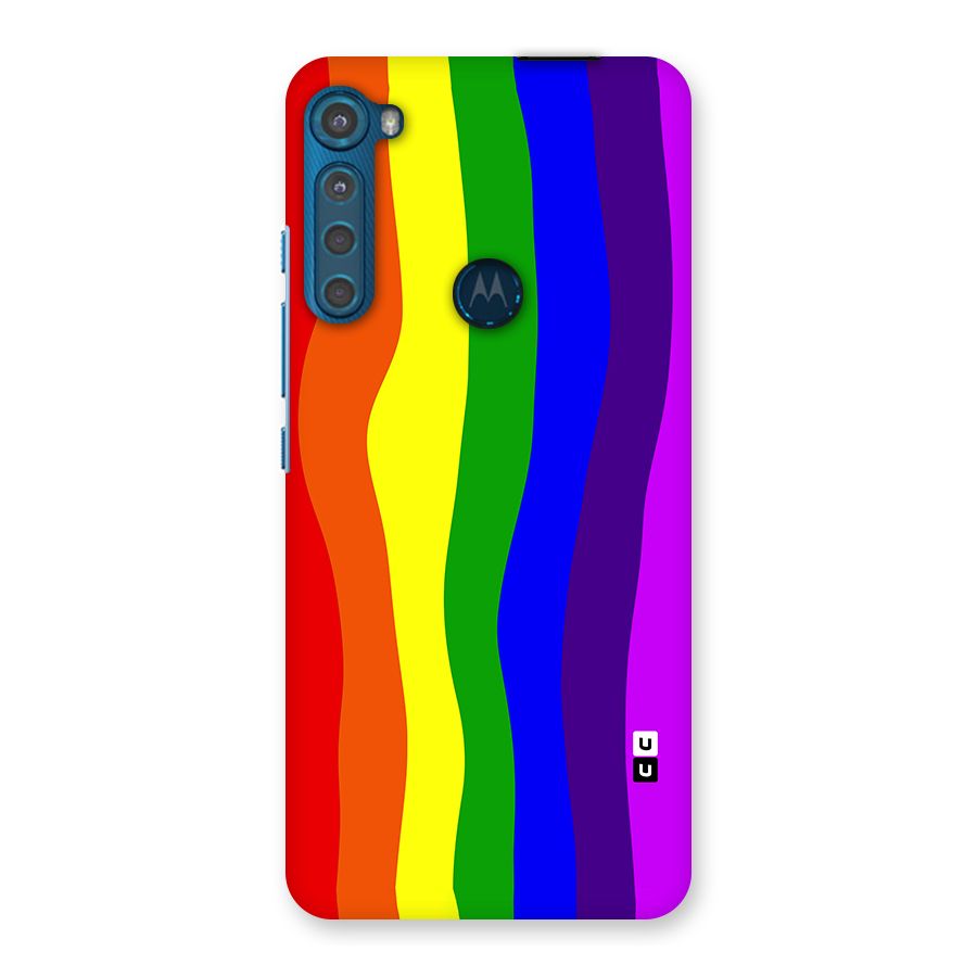 Rainbow Curves Back Case for Motorola One Fusion Plus