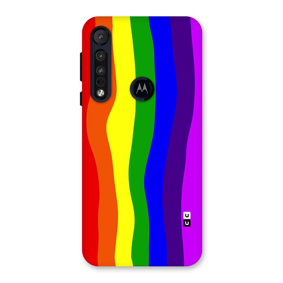 Rainbow Curves Back Case for Motorola One Macro