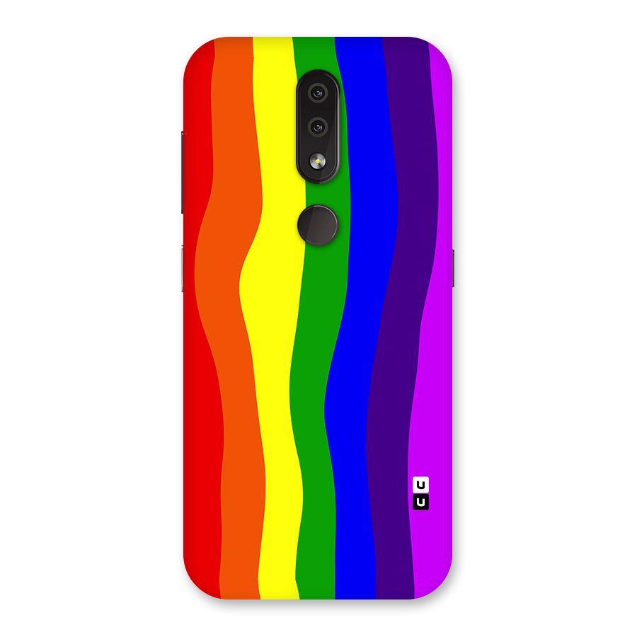 Rainbow Curves Back Case for Nokia 4.2