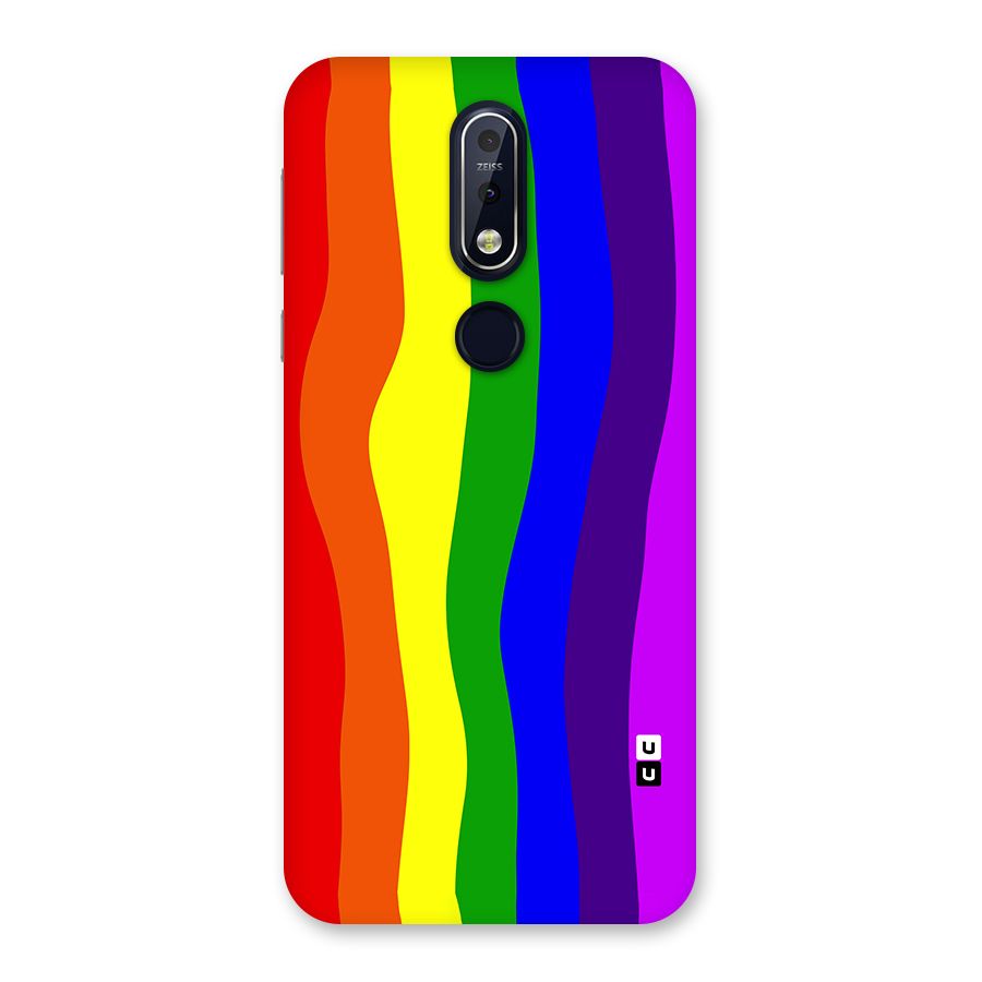Rainbow Curves Back Case for Nokia 7.1