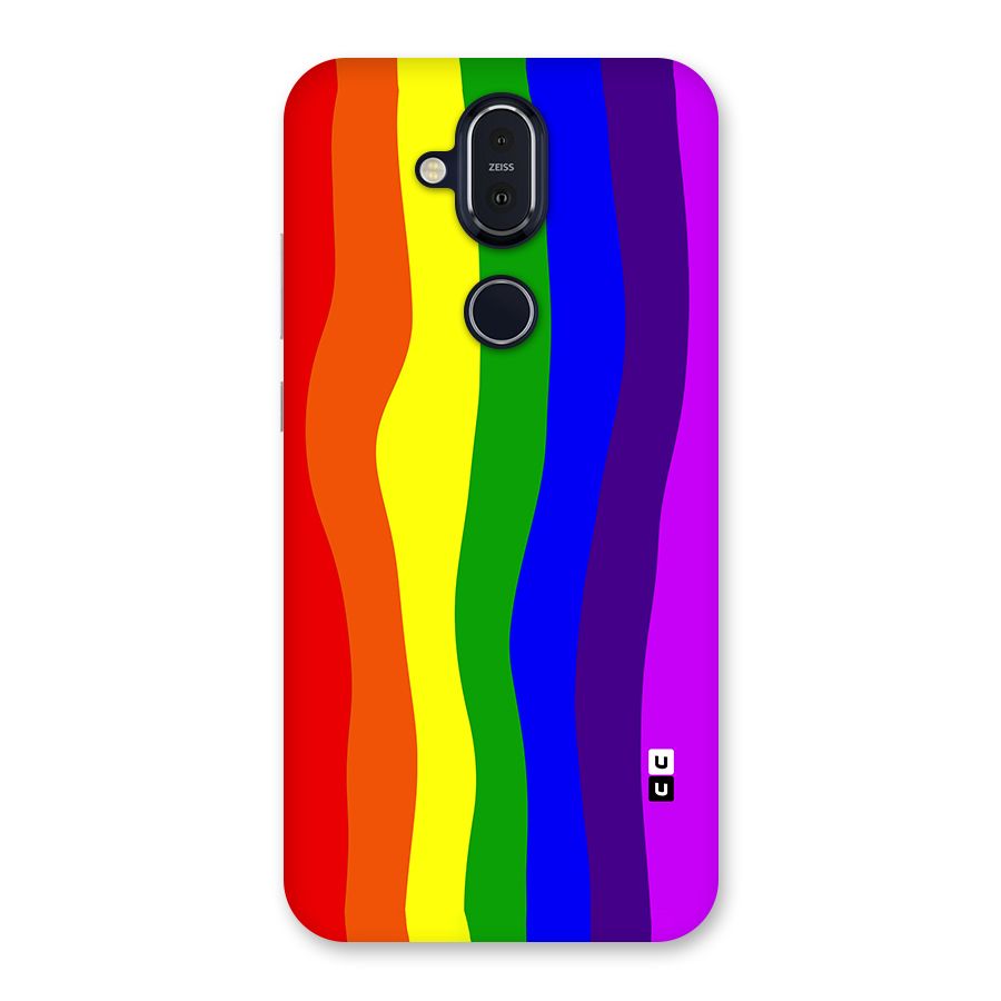 Rainbow Curves Back Case for Nokia 8.1