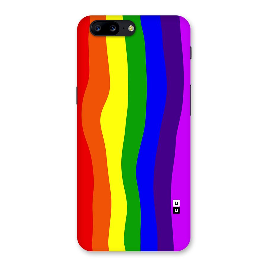 Rainbow Curves Back Case for OnePlus 5