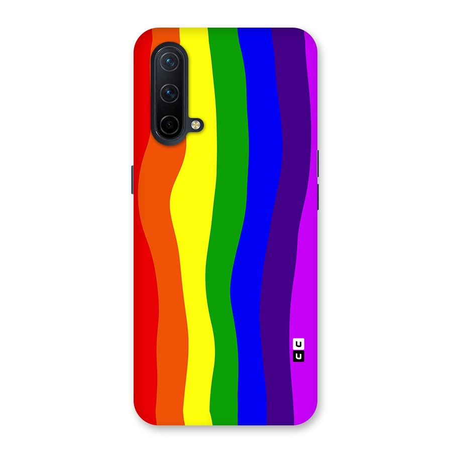 Rainbow Curves Glass Back Case for OnePlus Nord CE 5G
