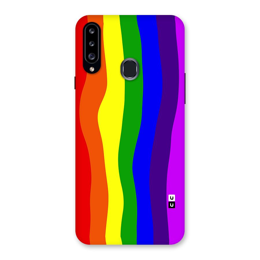 Rainbow Curves Back Case for Samsung Galaxy A20s
