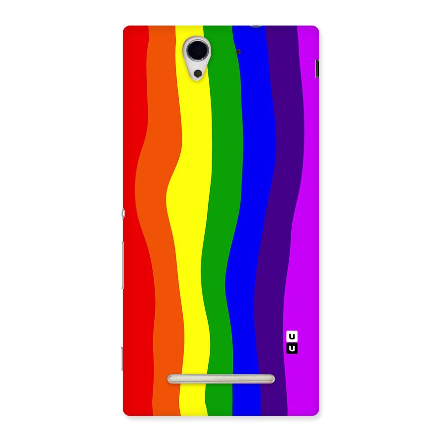 Rainbow Curves Back Case for Sony Xperia C3