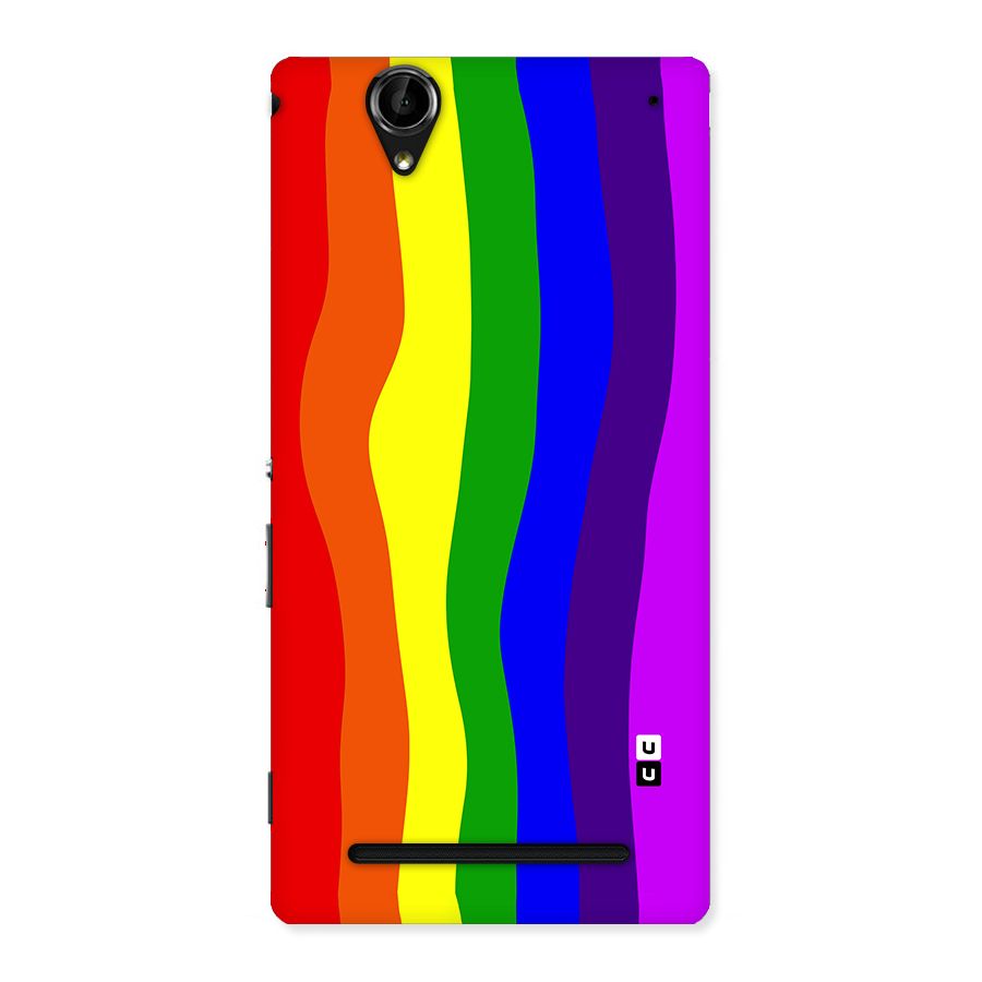 Rainbow Curves Back Case for Sony Xperia T2