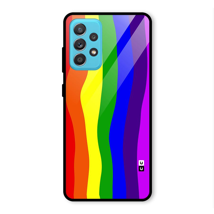 Rainbow Curves Glass Back Case for Galaxy A52