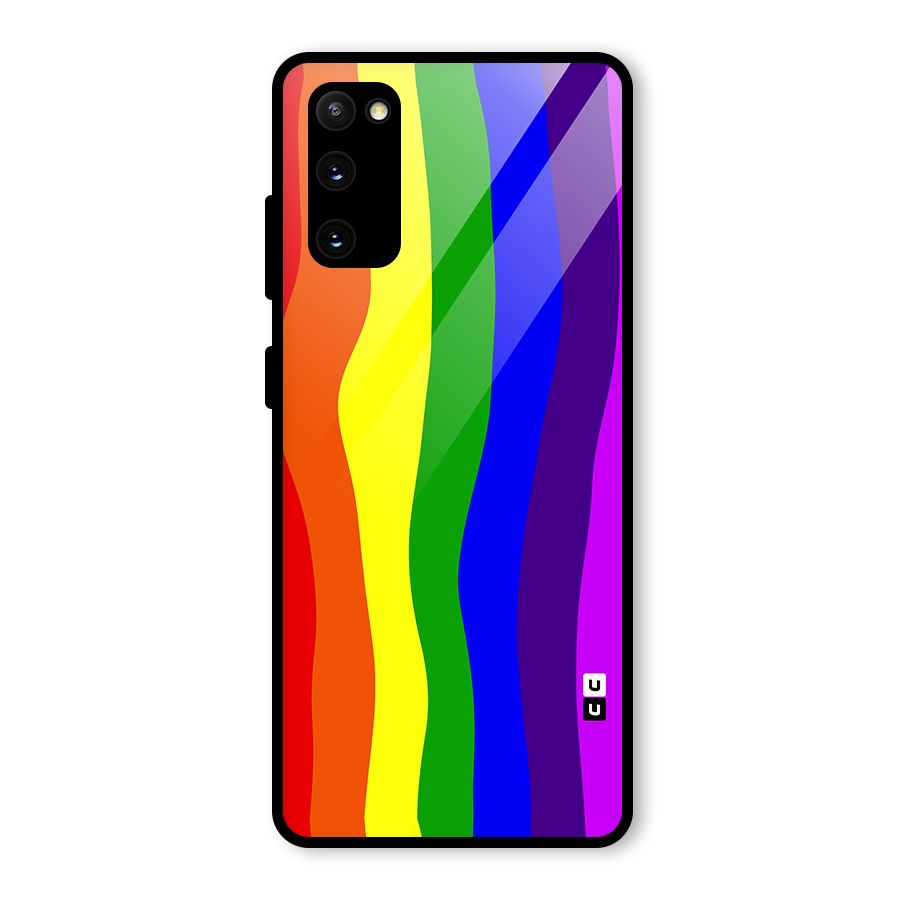 Rainbow Curves Glass Back Case for Galaxy S20 FE