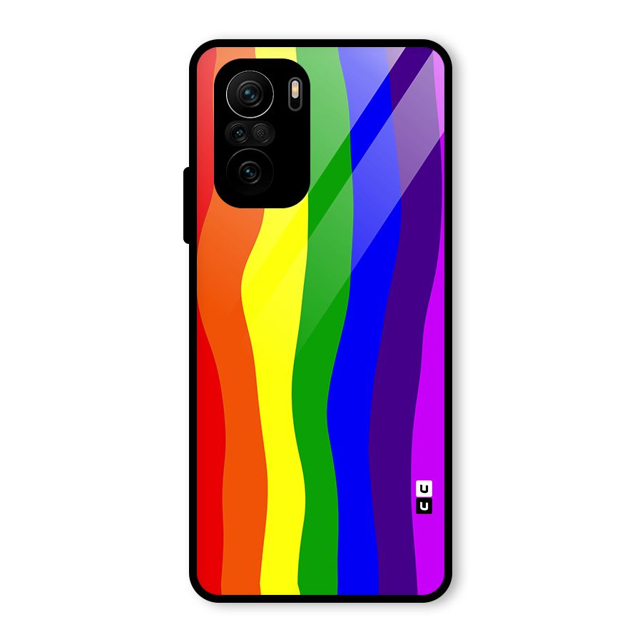 Rainbow Curves Glass Back Case for Mi 11X Pro