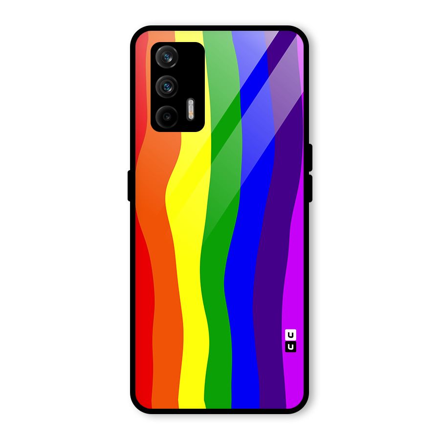 Rainbow Curves Glass Back Case for Realme GT 5G