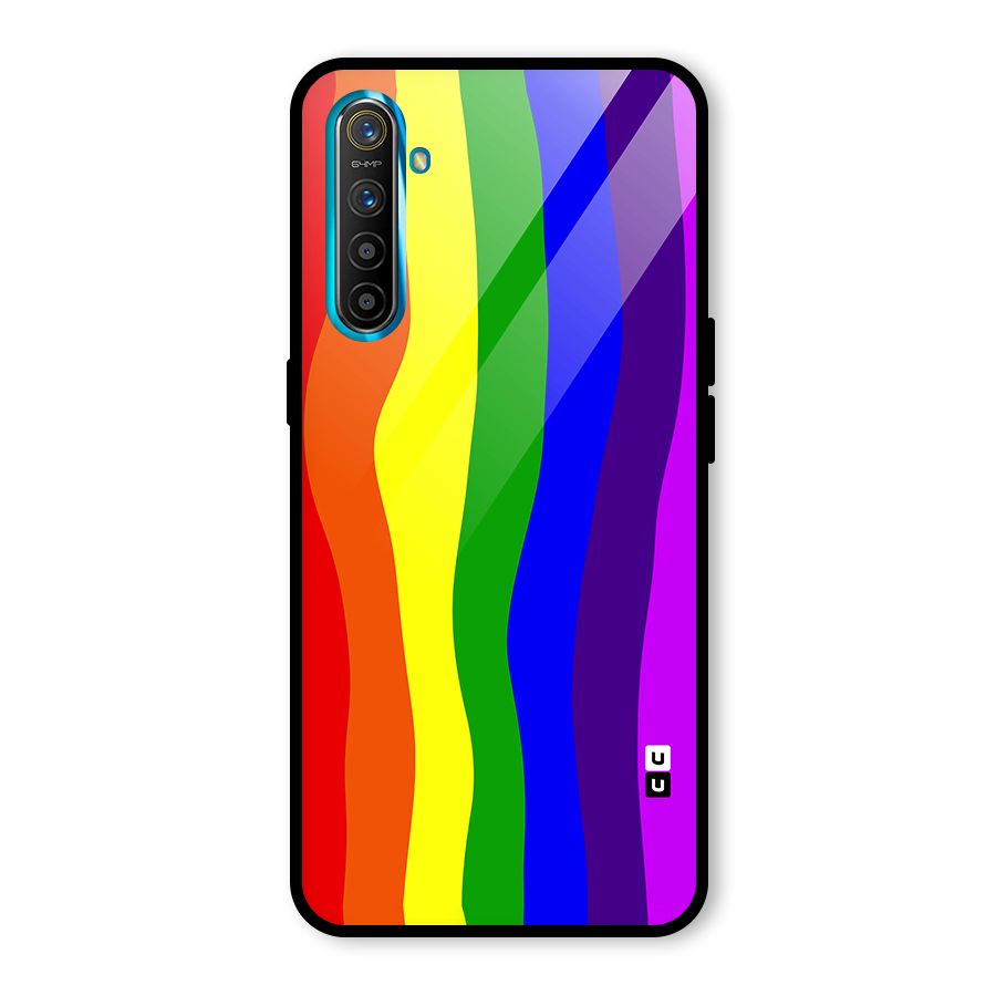 Rainbow Curves Glass Back Case for Realme X2