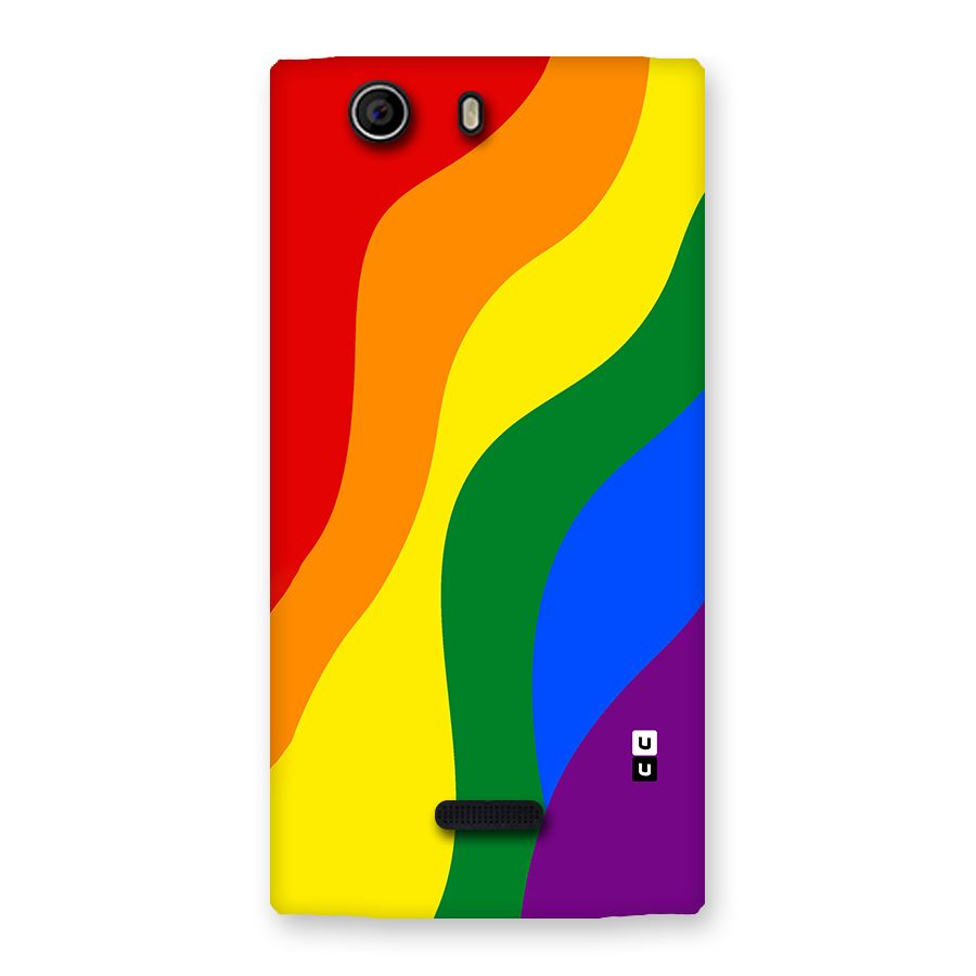 Rainbow Slant Curves Back Case for Canvas Nitro 2 E311