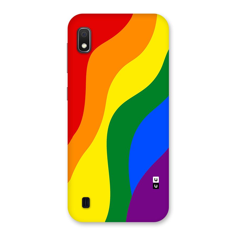 Rainbow Slant Curves Back Case for Galaxy A10