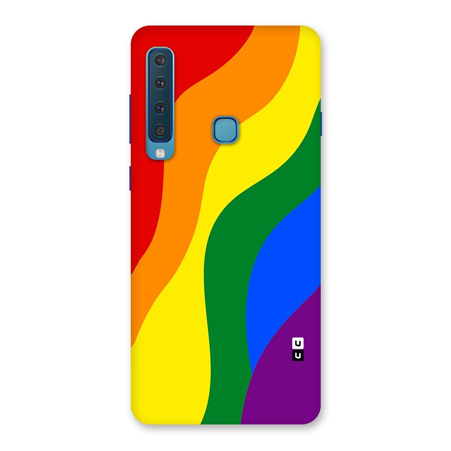 Rainbow Slant Curves Back Case for Galaxy A9 (2018)