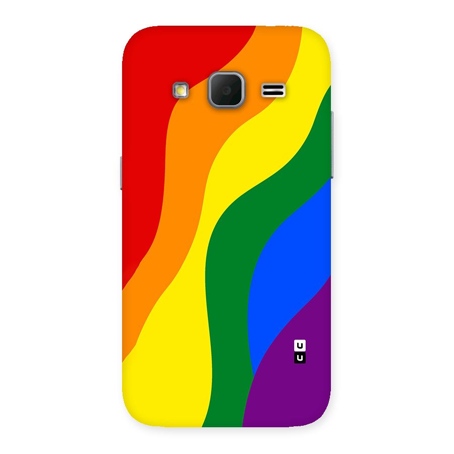 Rainbow Slant Curves Back Case for Galaxy Core Prime