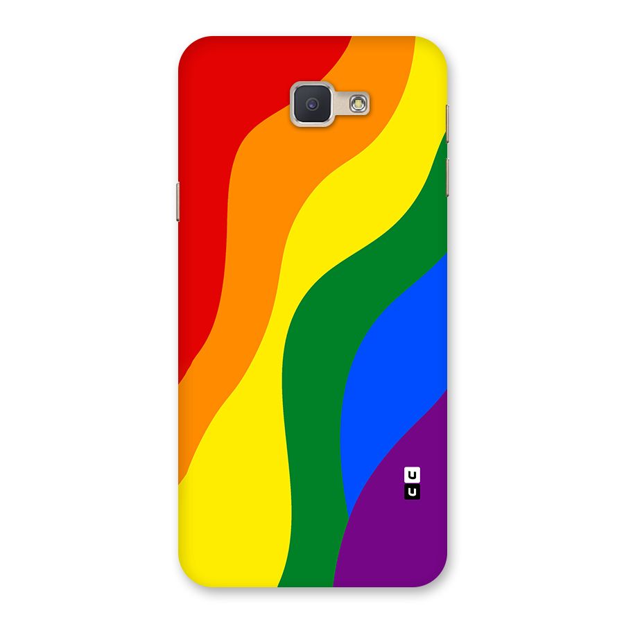 Rainbow Slant Curves Back Case for Galaxy J5 Prime