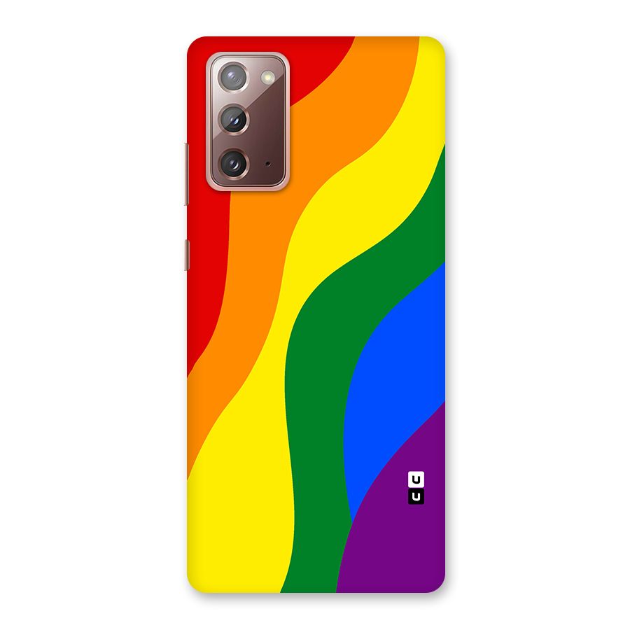 Rainbow Slant Curves Back Case for Galaxy Note 20