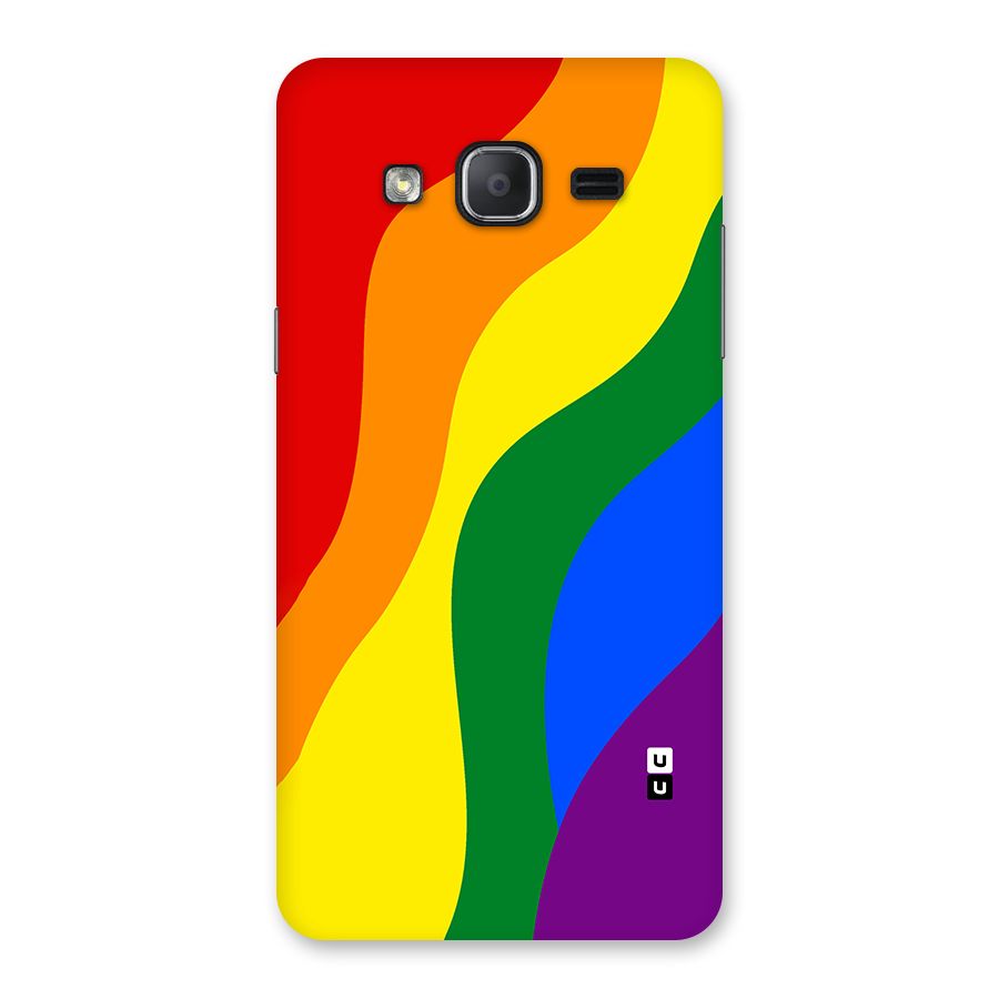 Rainbow Slant Curves Back Case for Galaxy On7 2015