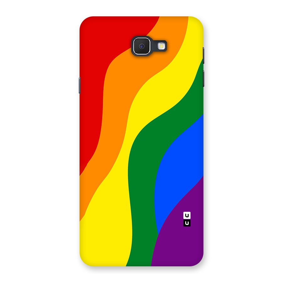 Rainbow Slant Curves Back Case for Galaxy On7 2016