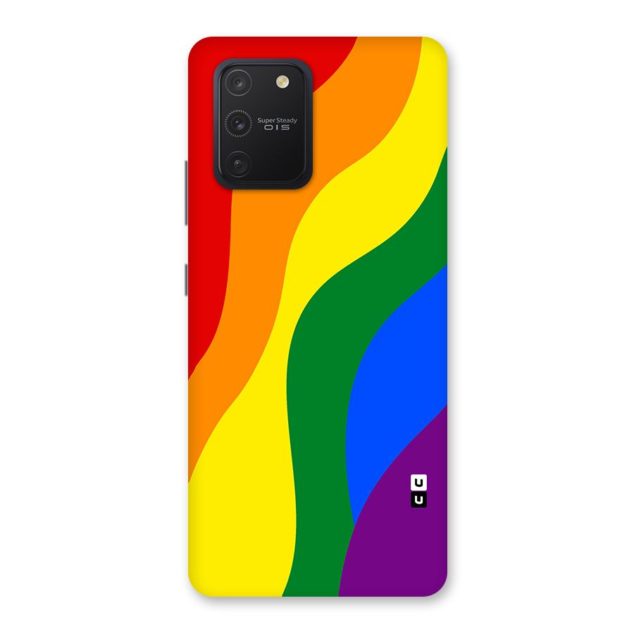 Rainbow Slant Curves Back Case for Galaxy S10 Lite