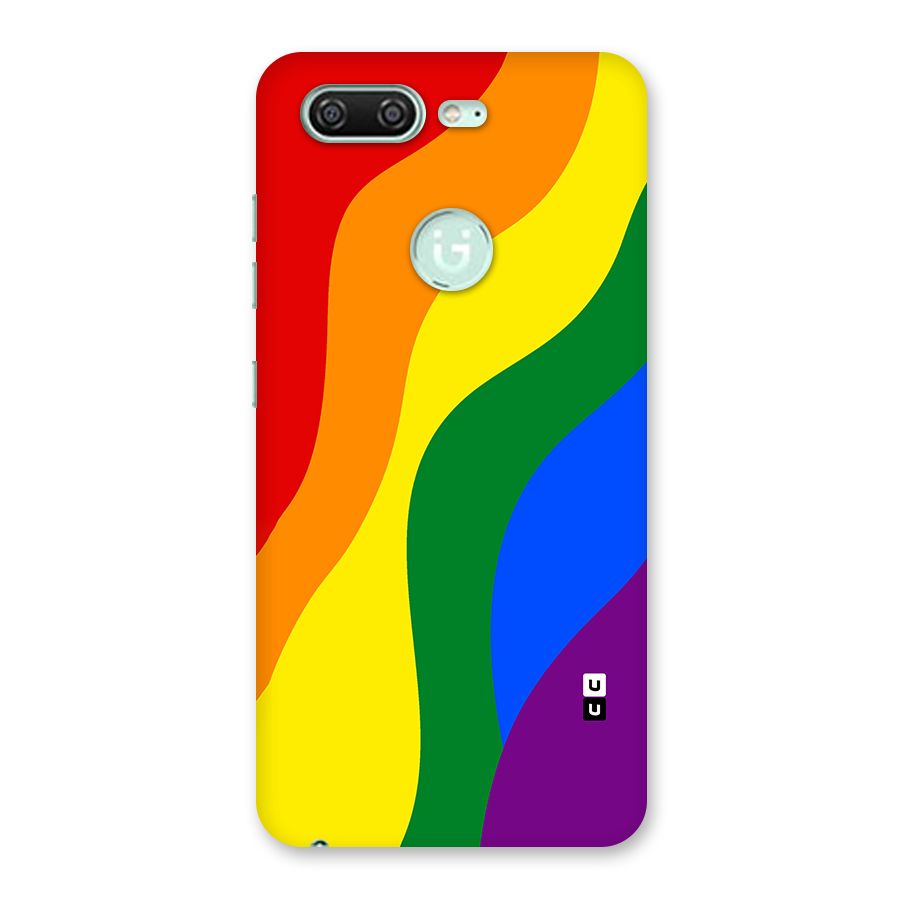 Rainbow Slant Curves Back Case for Gionee S10