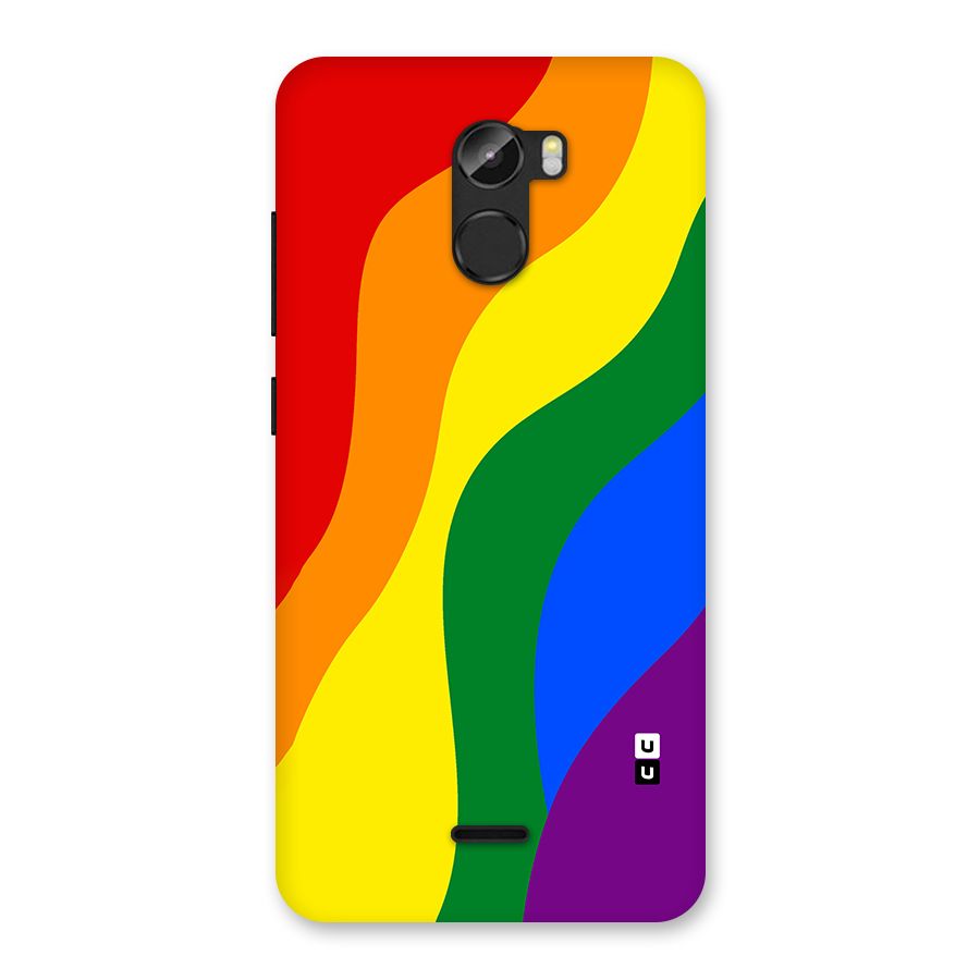 Rainbow Slant Curves Back Case for Gionee X1