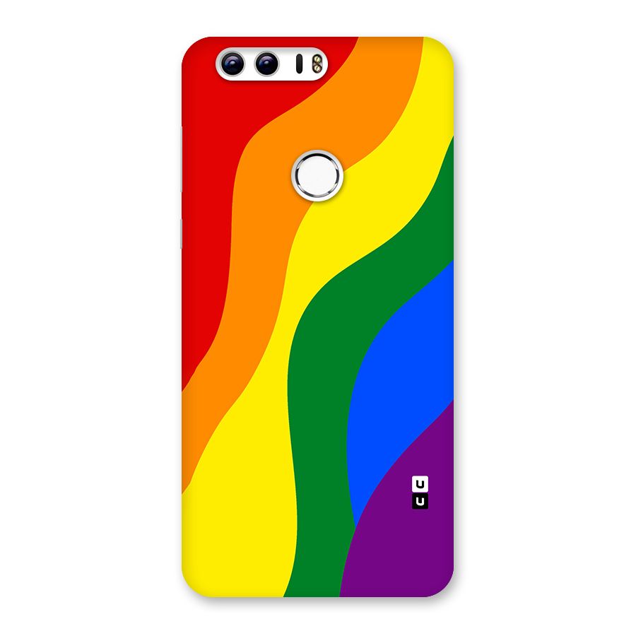 Rainbow Slant Curves Back Case for Honor 8