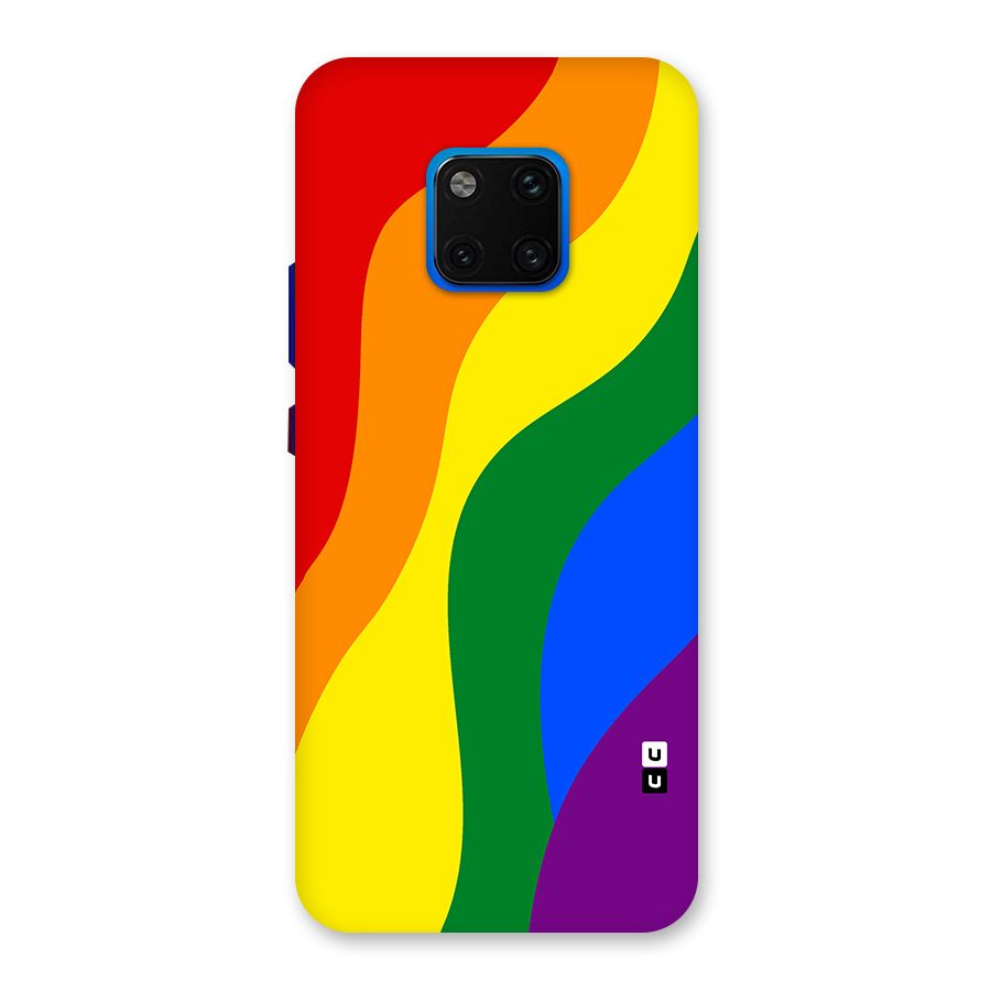 Rainbow Slant Curves Back Case for Huawei Mate 20 Pro
