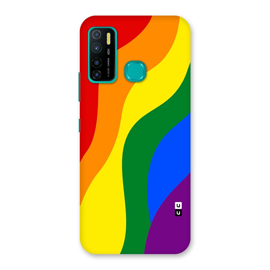 Rainbow Slant Curves Back Case for Infinix Hot 9 Pro