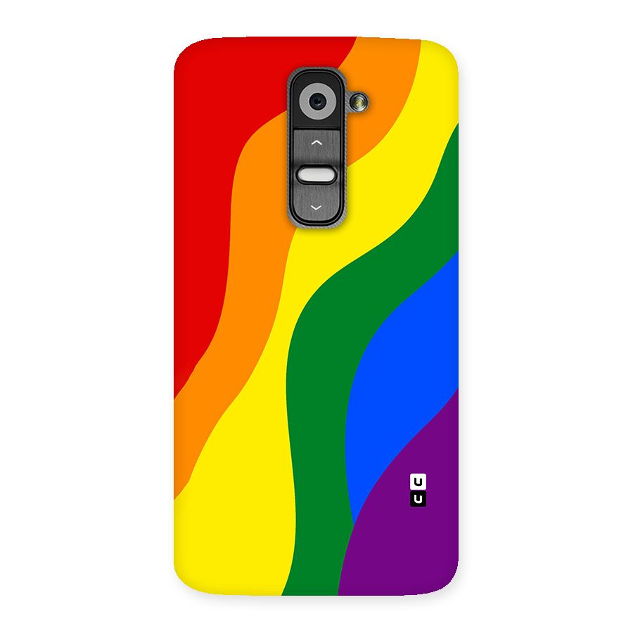 Rainbow Slant Curves Back Case for LG G2