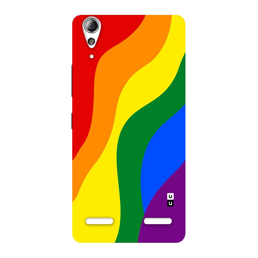 Rainbow Slant Curves Back Case for Lenovo A6000 Plus