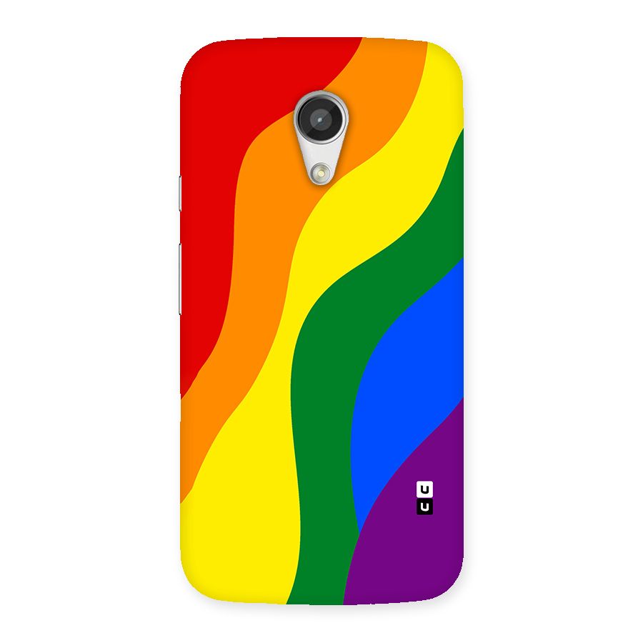 Rainbow Slant Curves Back Case for Moto G 2nd Gen