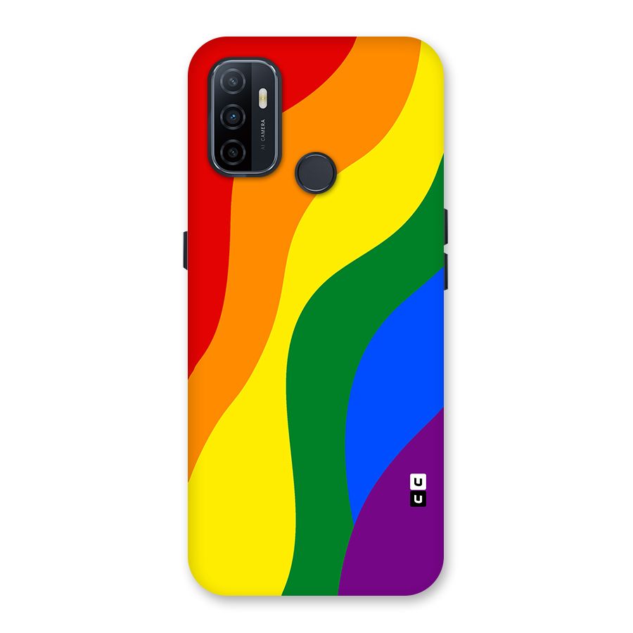 Rainbow Slant Curves Back Case for Oppo A32