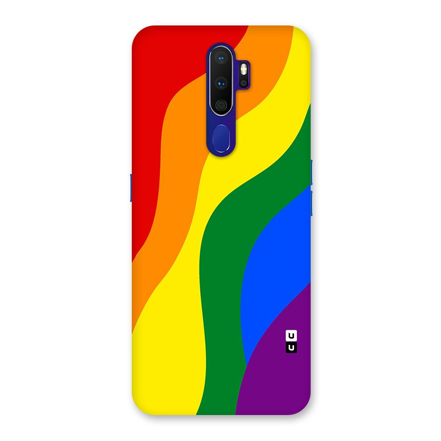 Rainbow Slant Curves Back Case for Oppo A9 (2020)