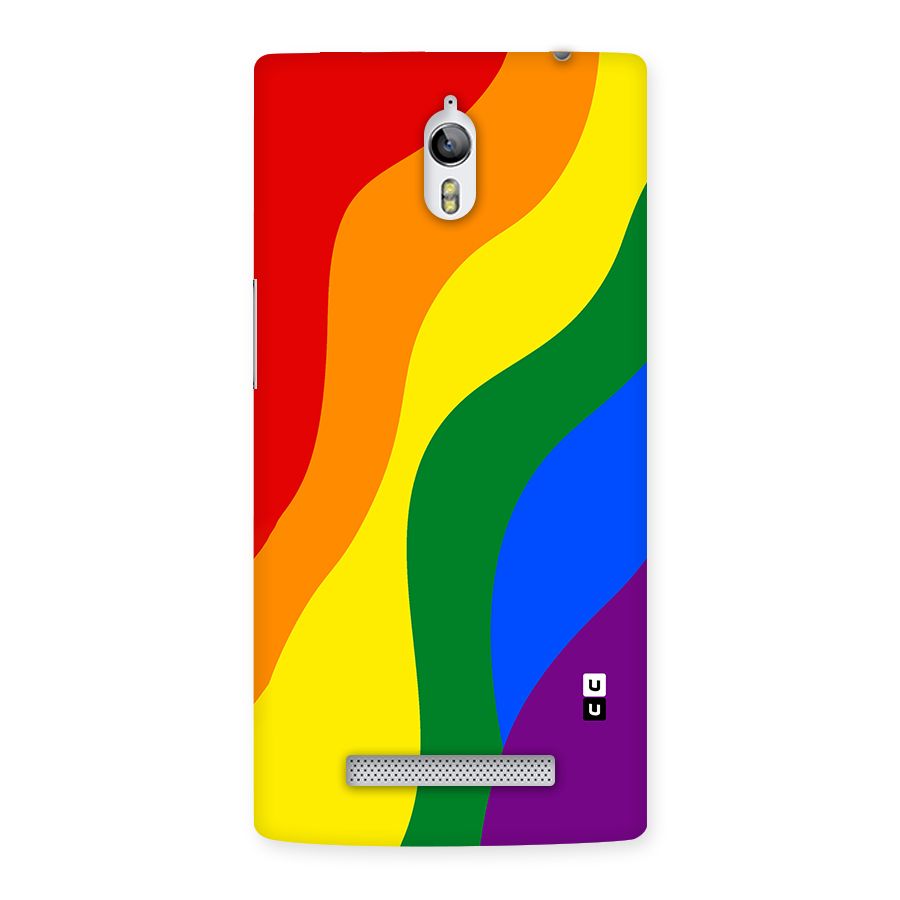 Rainbow Slant Curves Back Case for Oppo Find 7