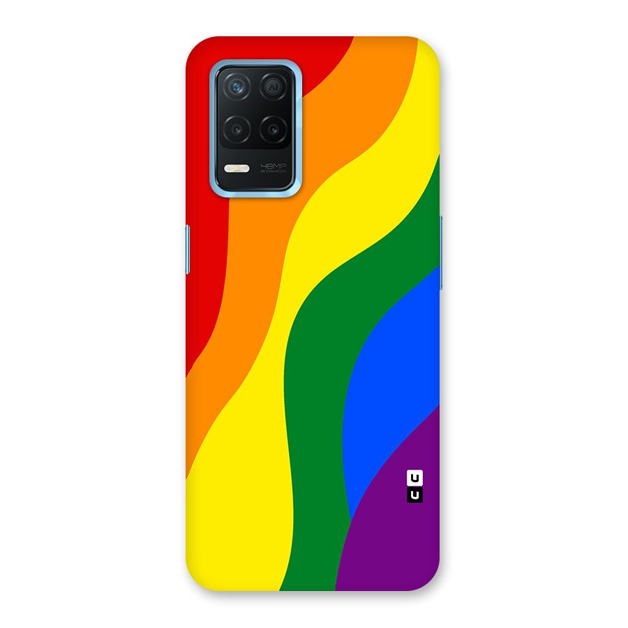 Rainbow Slant Curves Back Case for Realme 8 5G