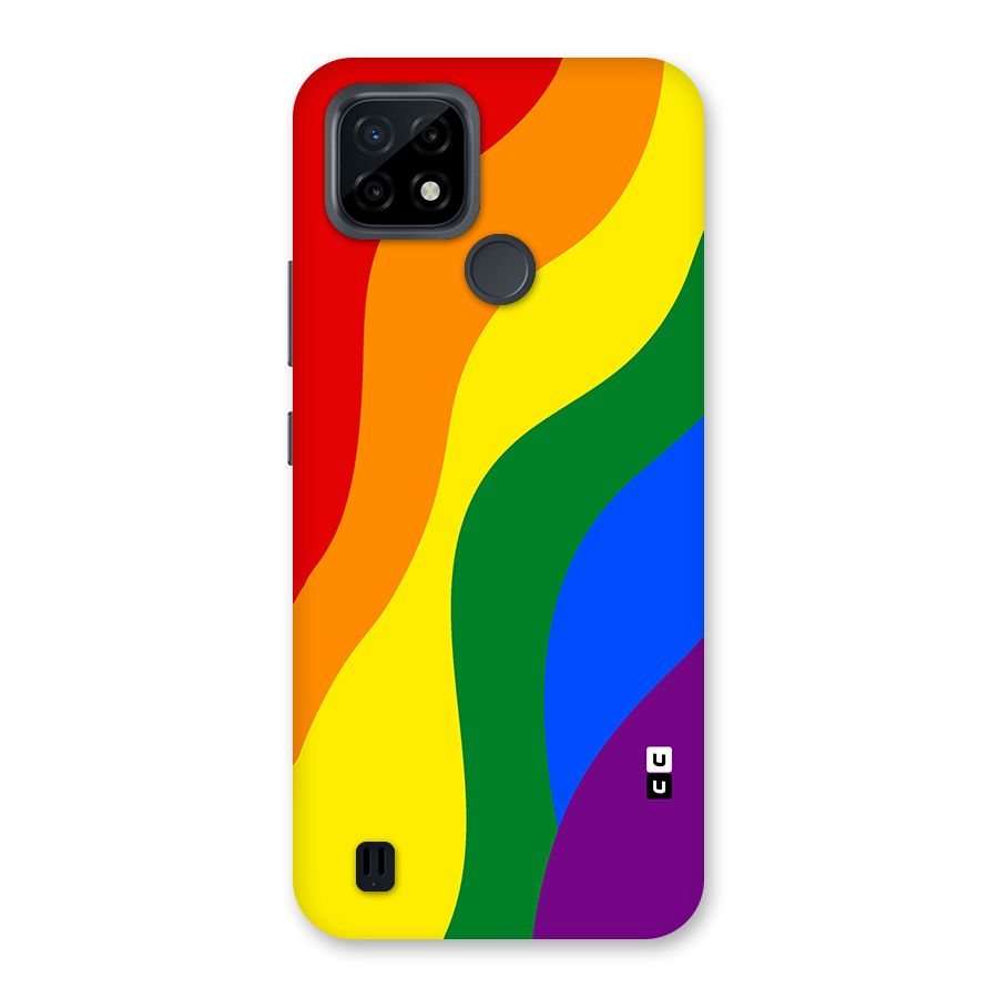 Rainbow Slant Curves Back Case for Realme C21