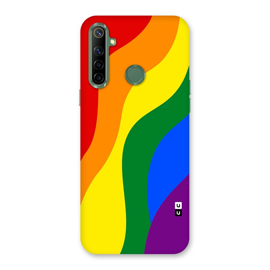 Rainbow Slant Curves Back Case for Realme Narzo 10