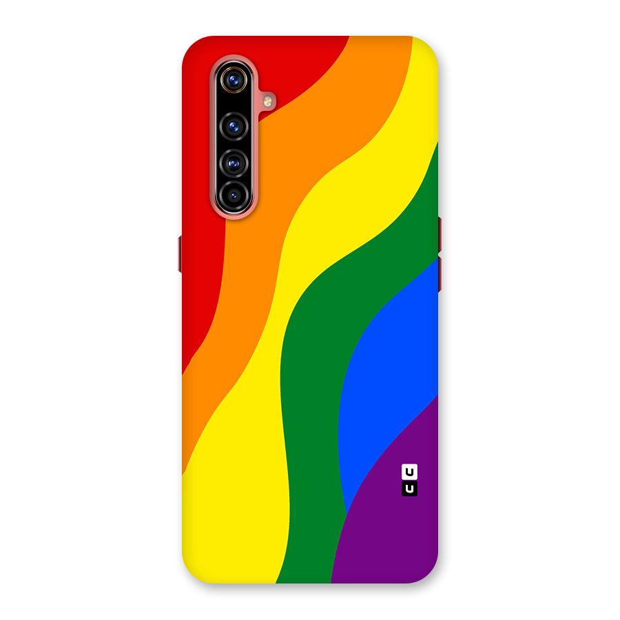 Rainbow Slant Curves Back Case for Realme X50 Pro