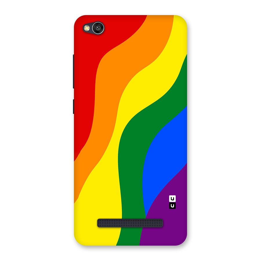 Rainbow Slant Curves Back Case for Redmi 4A