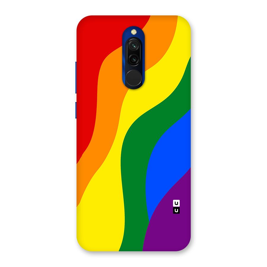Rainbow Slant Curves Back Case for Redmi 8
