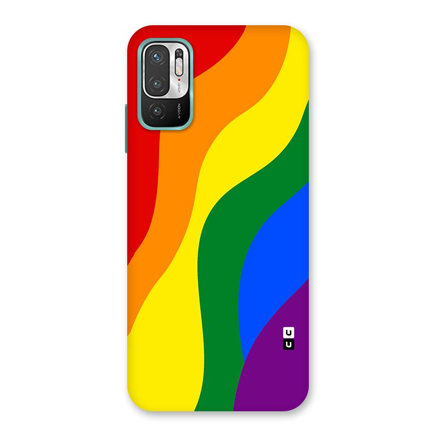 Rainbow Slant Curves Back Case for Redmi Note 10T 5G